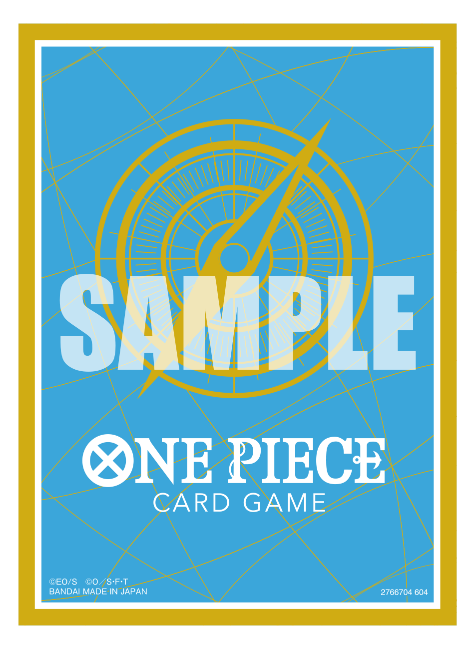 ONE PIECE CARD GAME Limited Card Sleeve -Standard Blue Gold-