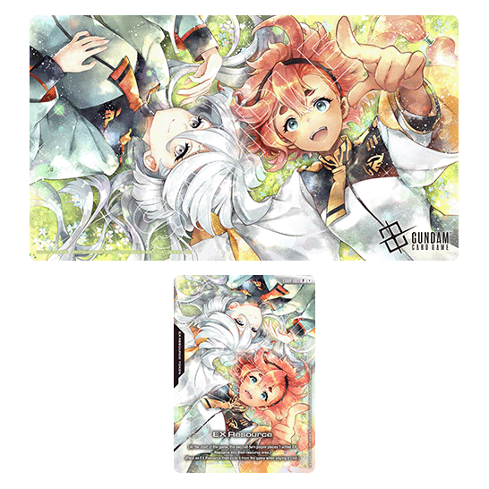 GUNDAM CARD GAME Official Playmat & Card Set Suletta & Miorine
